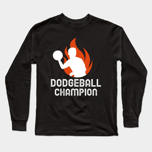 Dodgeball Champion Long Sleeve T-Shirt by Orange-Juice